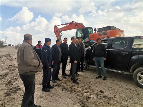 Kaymakam Kundakçı, Yapımı Devam Eden Feribot İskelesini İnceledi